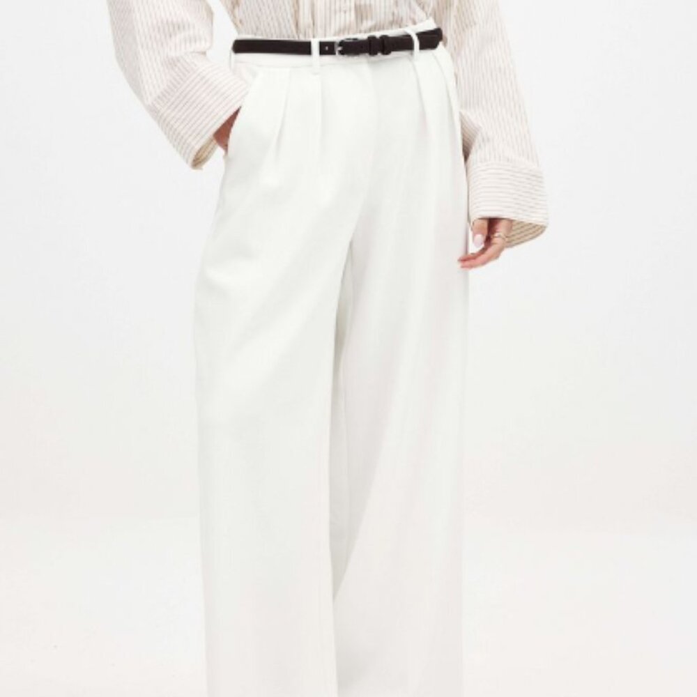 NA-KD White Trousers - Size 36 (US 4)